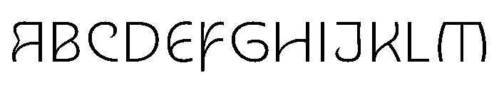 Nouveau ThinRose Font UPPERCASE