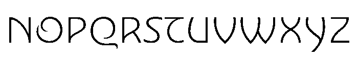 Nouveau ThinRose Font UPPERCASE