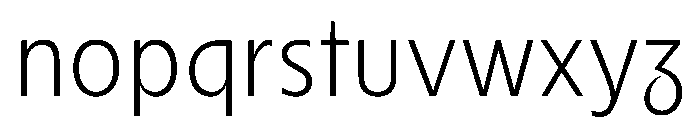 Nouveau ThinRose Font LOWERCASE