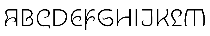 Nouveau ThinThistle Font UPPERCASE