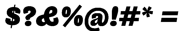 NouveauGrande BlackItalic Font OTHER CHARS