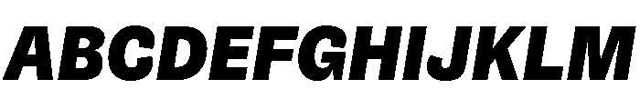 NouveauGrande BlackItalic Font UPPERCASE
