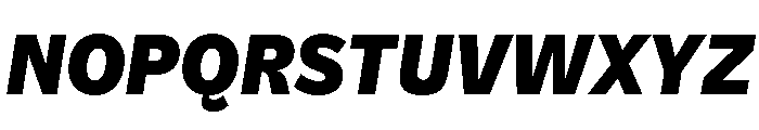 NouveauGrande BlackItalic Font UPPERCASE