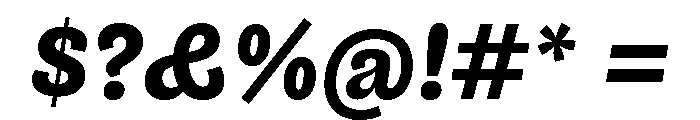 NouveauGrande BoldItalic Font OTHER CHARS