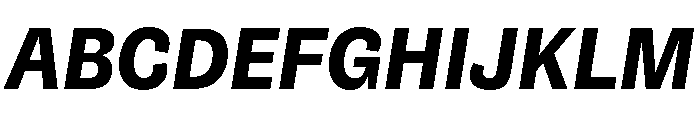 NouveauGrande BoldItalic Font UPPERCASE