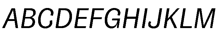 NouveauGrande Italic Font UPPERCASE