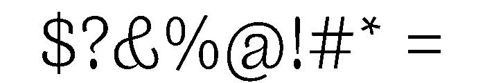 NouveauGrande Light Font OTHER CHARS