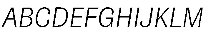 NouveauGrande LightItalic Font UPPERCASE