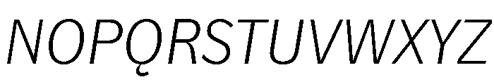 NouveauGrande LightItalic Font UPPERCASE