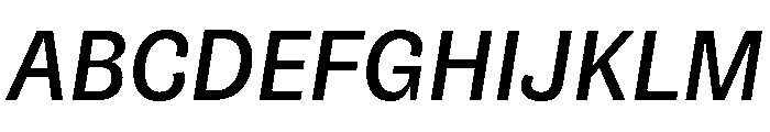 NouveauGrande MediumItalic Font UPPERCASE