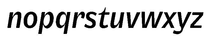 NouveauGrande MediumItalic Font LOWERCASE