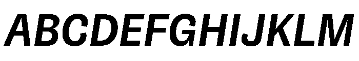 NouveauGrande SemiBoldItalic Font UPPERCASE