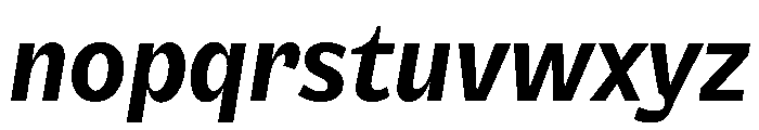NouveauGrande SemiBoldItalic Font LOWERCASE