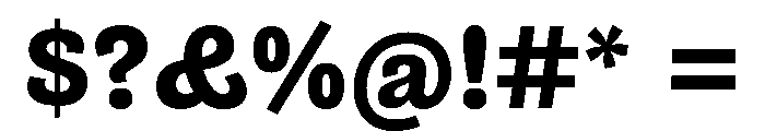 NouveauGrotesque Bold Font OTHER CHARS