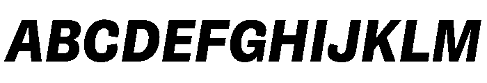 NouveauGrotesque BoldItalic Font UPPERCASE