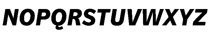 NouveauGrotesque BoldItalic Font UPPERCASE
