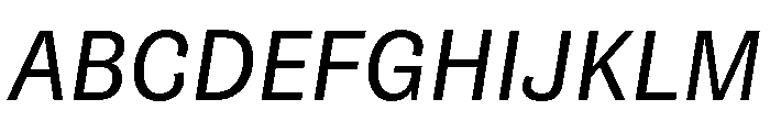 NouveauGrotesque Italic Font UPPERCASE