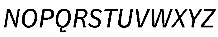 NouveauGrotesque Italic Font UPPERCASE