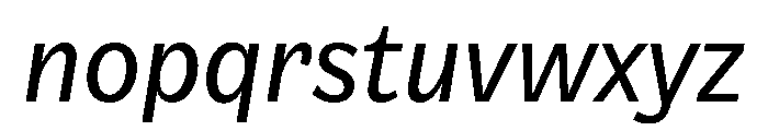 NouveauGrotesque Italic Font LOWERCASE