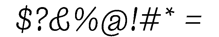 NouveauGrotesque LightItalic Font OTHER CHARS