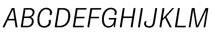 NouveauGrotesque LightItalic Font UPPERCASE