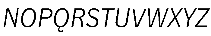 NouveauGrotesque LightItalic Font UPPERCASE