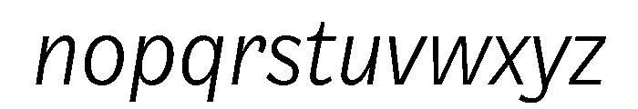 NouveauGrotesque LightItalic Font LOWERCASE