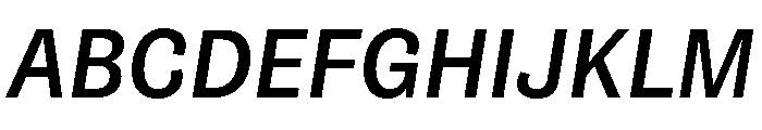 NouveauGrotesque MediumItalic Font UPPERCASE