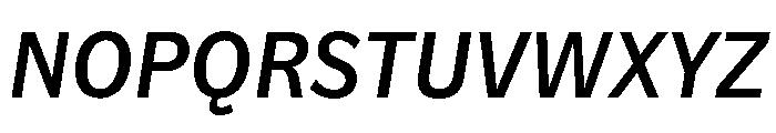 NouveauGrotesque MediumItalic Font UPPERCASE