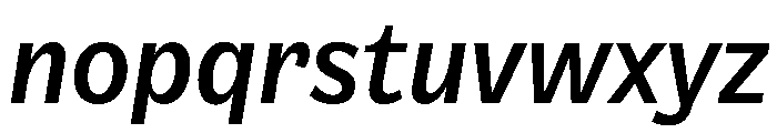 NouveauGrotesque MediumItalic Font LOWERCASE