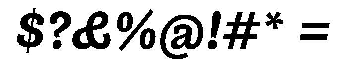 NouveauGrotesque SemiBoldItalic Font OTHER CHARS