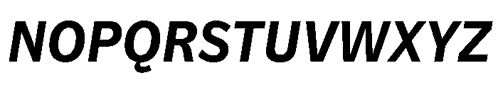 NouveauGrotesque SemiBoldItalic Font UPPERCASE