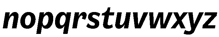 NouveauGrotesque SemiBoldItalic Font LOWERCASE