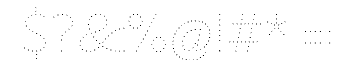 NouveauLed HairCrocus Font OTHER CHARS
