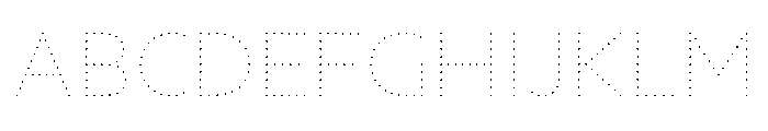 NouveauLed HairCrocus Font UPPERCASE