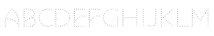 NouveauLed HairDahlia Font UPPERCASE