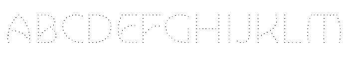 NouveauLed HairGingko Font UPPERCASE