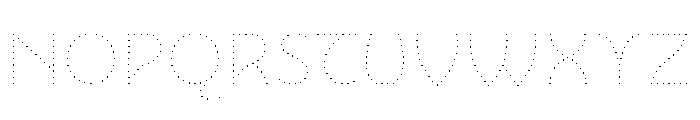NouveauLed HairGingko Font UPPERCASE