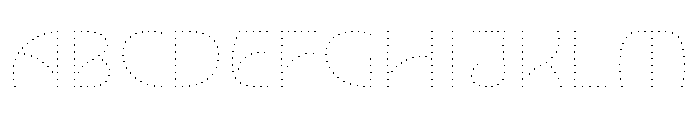 NouveauLed HairNenuphar Font UPPERCASE