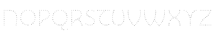 NouveauLed HairNenuphar Font UPPERCASE