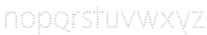 NouveauLed HairNenuphar Font LOWERCASE