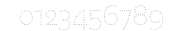 NouveauLed HairThistle Font OTHER CHARS