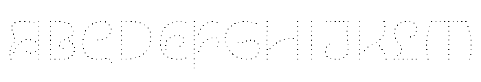 NouveauLed HairThistle Font UPPERCASE