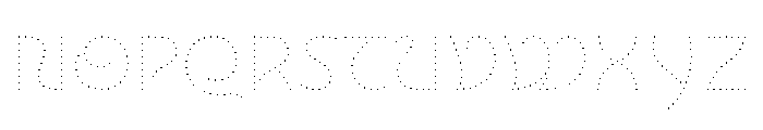 NouveauLed HairThistle Font UPPERCASE