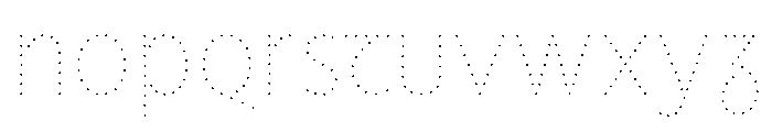 NouveauLed HairThistle Font LOWERCASE