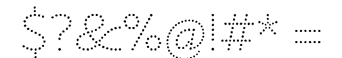 NouveauLed LightCrocus Instance Font OTHER CHARS