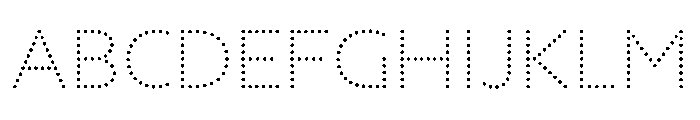 NouveauLed LightCrocus Instance Font UPPERCASE