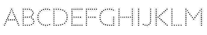 NouveauLed LightCrocus Font UPPERCASE
