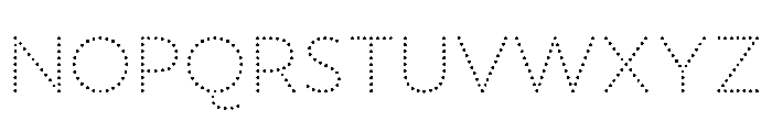 NouveauLed LightCrocus Font UPPERCASE