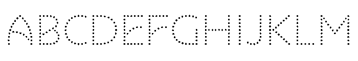 NouveauLed LightDahlia Font UPPERCASE